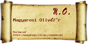 Magyarosi Olivér névjegykártya